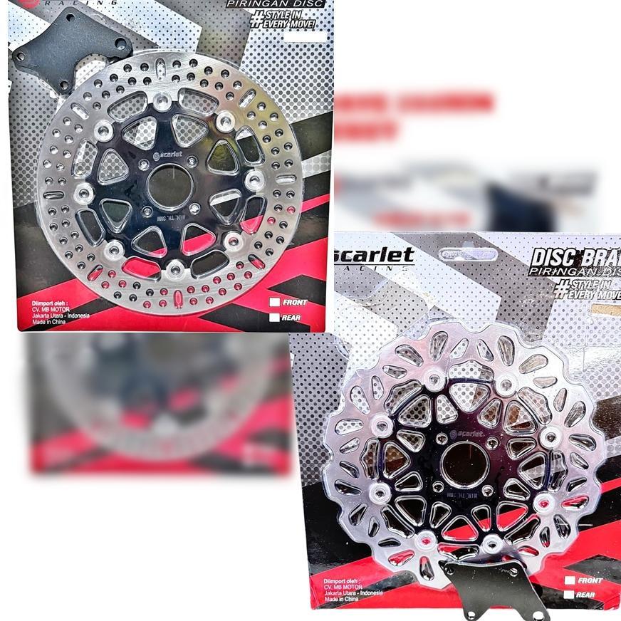 Piringan Cakram Depan  SPIN 125 skydrive skywave piringan depan besar 260mm plus breket spin125 skyw