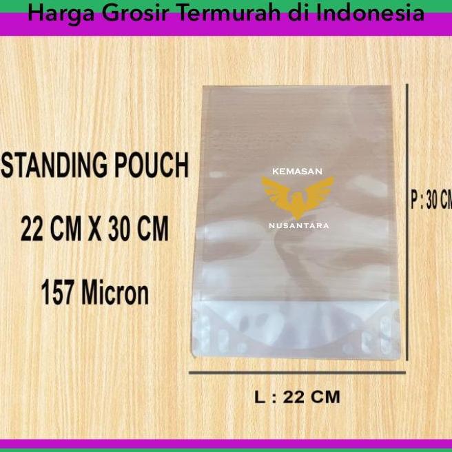 100Pcs Standing Pouch 22 x 30 Termurah, Kemasan Pouch, Plastic Pouch