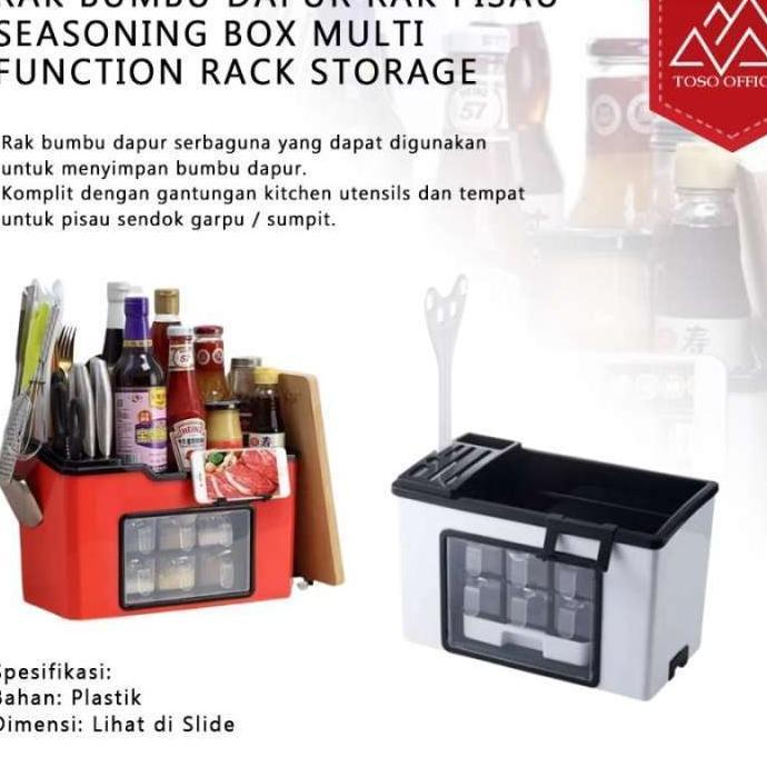 Rak Bumbu Dapur Rak Pisau Seasoning Box Multi Function Rack Storage