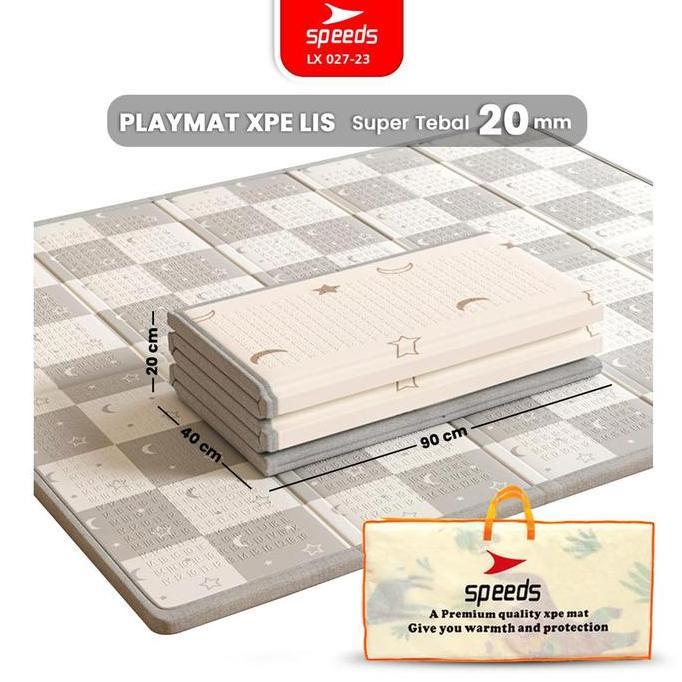 Speeds Playmate Bayi Playmate 180 x 200 Tebal 20mm Kaet Playmate Lipat Anak 027-23