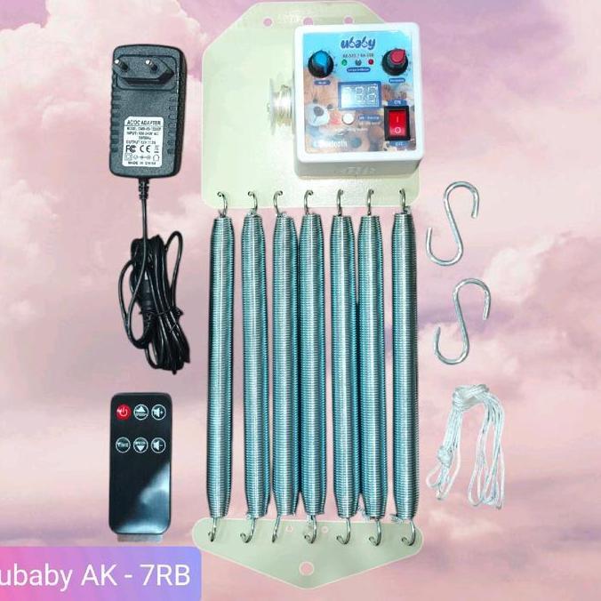 TERMURAH.AYUNAN ELEKTRIK UBABY AK 7REMOTE BLUETOOTH.AYUNAN LISTRIK BAYI AYUNAN BAYI AYUNAN LISTRIK M