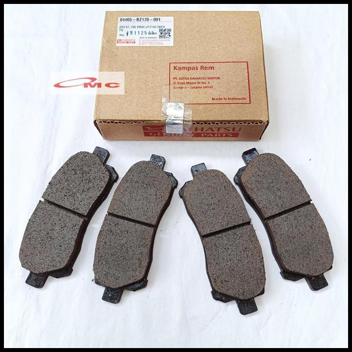 DISKON BRAKE PAD KAMPAS REM DEPAN XENIA AVANZA VELOZ TERIOS RUSH TARUNA APV ORIGINAL 04465-BZ170-001