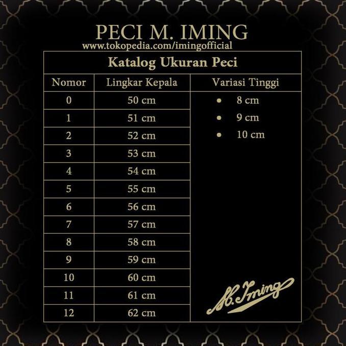 Peci M. Iming Original - Peci Polos Seri A