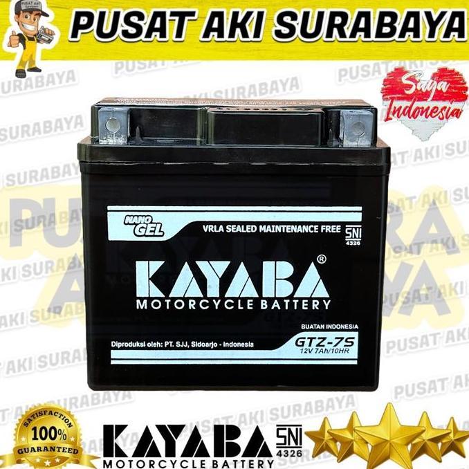 Promo ASLI PRODUK AKI KERING KAYABA GTZ7S MOTOR CB 150 R VARIO 125 VARIO 150 Diskon