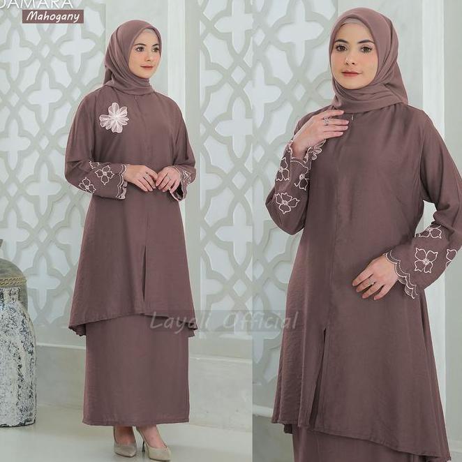 Layali Damara One Set Melayu Bordir