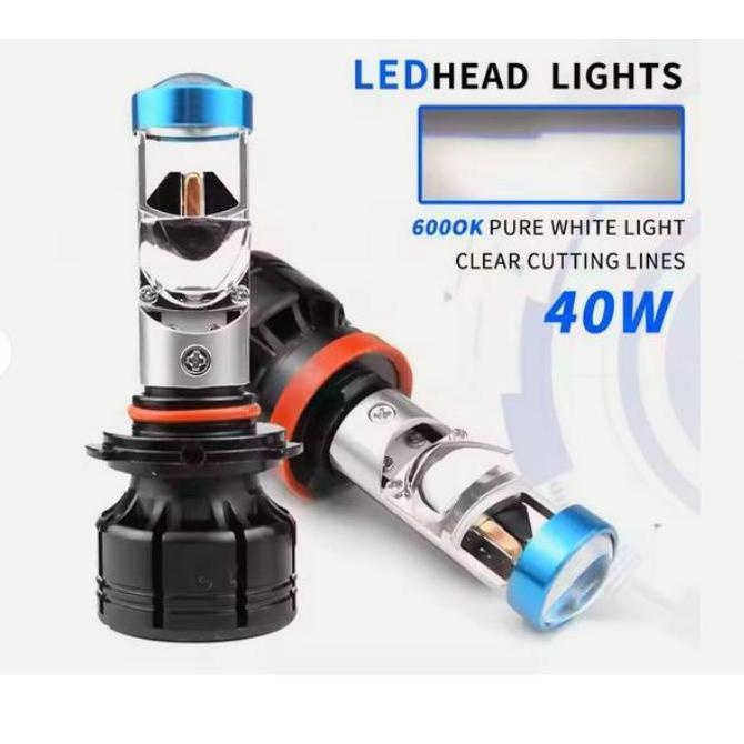 Promo Lampu P5 PLUS h4 h11 h16 projector bi led projie lens 42W motor mobil Diskon