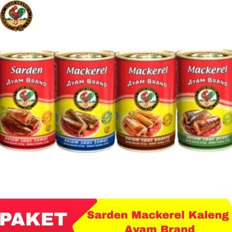 Ayam Brand Paket Ikan Sarden Maerel Kaleng Bulat Ayam Brand 425Gr