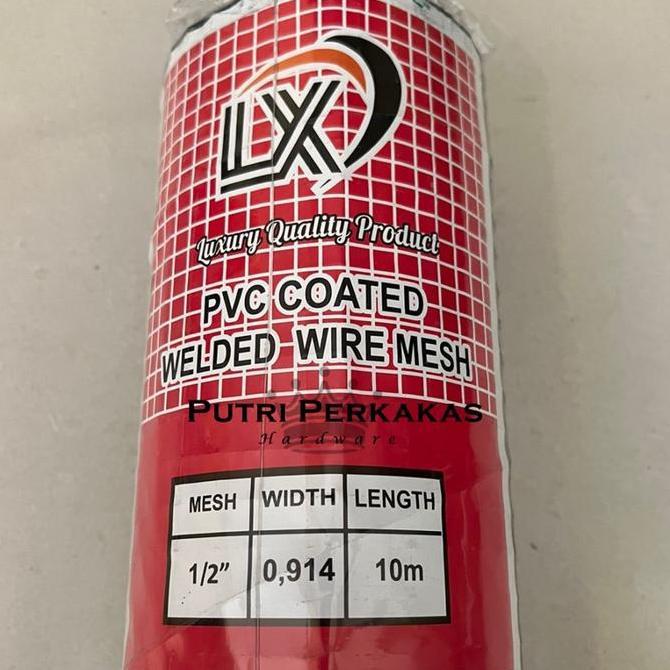 Kawat Loket PVC Hijau 1 ROL 10 METER | Kawat Kandang Ayam Burung Kawat Taman