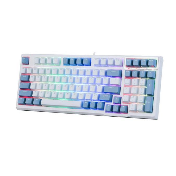 Sades Katana Wireless Bluetooth 96% Mechanical Keyboard - Mizu (Light Cyan & Powder Blue)