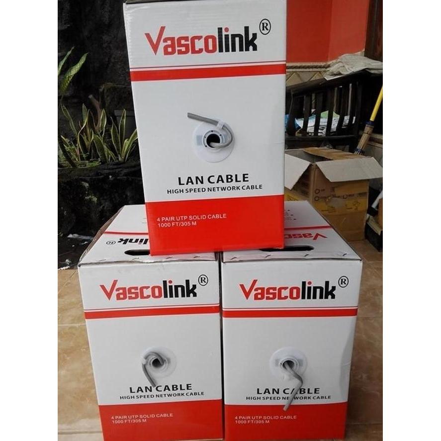 Kabel Lan Utp Vascolink Cat6 1 Box Dus Outdoor Indoor