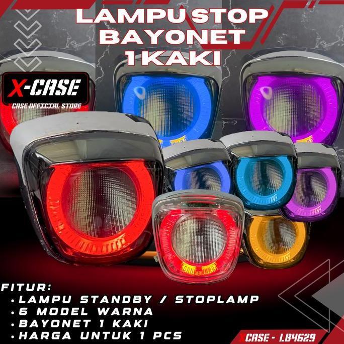 X-Case Mika Plus Lampu Led Stoplamp Vespa Sprint Primavera Iget 2015 - 2024 Clear And Smoke Zdz001 T