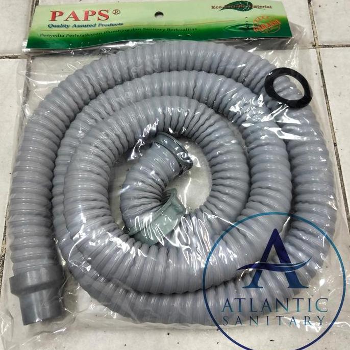 TERMURAH - Selang pembuangan sink wastafel bak cuci piring panjang 1.5 meter - 2 meter drat 1 1/2 in