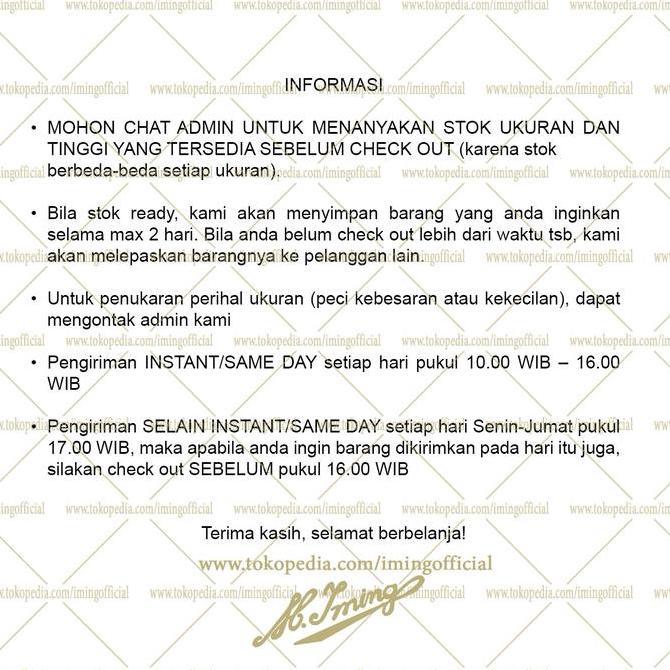 Peci M. Iming Original - Peci Polos Seri B