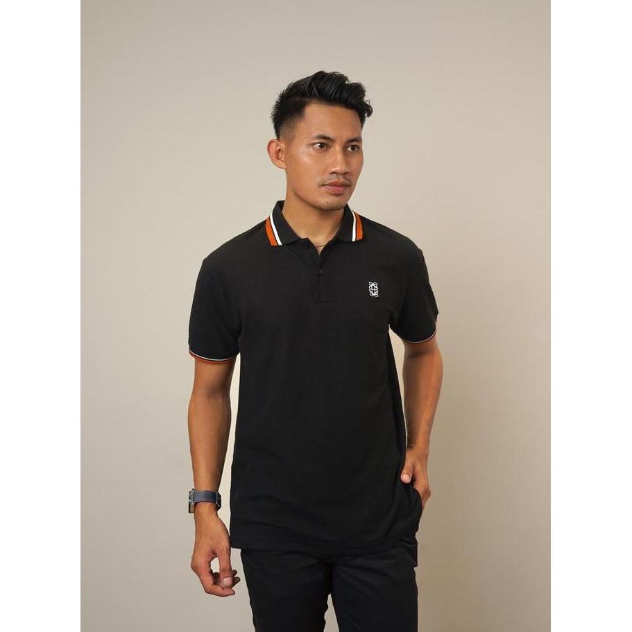 Smith Berlin Pablo Polo Slim Fit Katun Pria Kaos Polo Kerah Lengan Pendek Casual