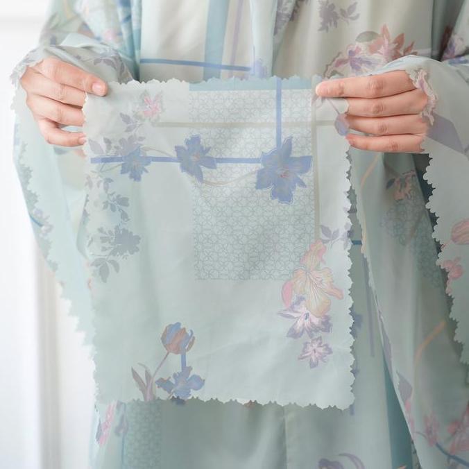Mukena Emily Motif Bunga Travelling Mini Pouch Maia by Hasya