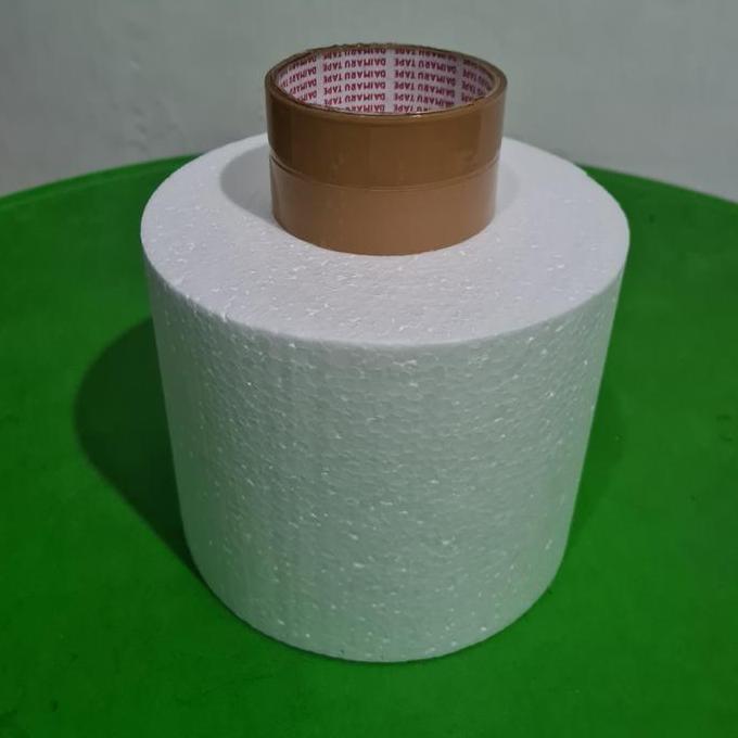 D18x18cm Gabus Styrofoam Bulat Dummy Cake