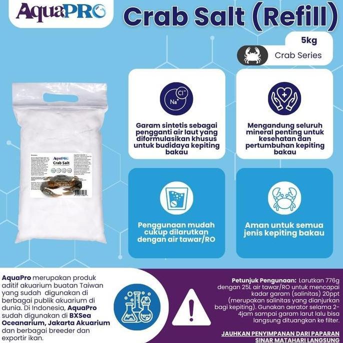 AquaPro Crab Salt 5kg/11lbs REFILL