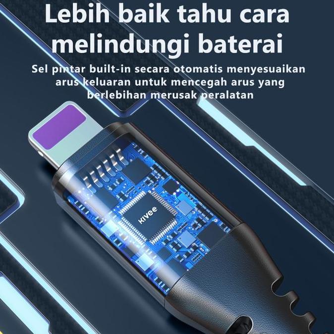 KIVEE Kabel Data Apple Iphone Lightning USB-Lightning 2.4A