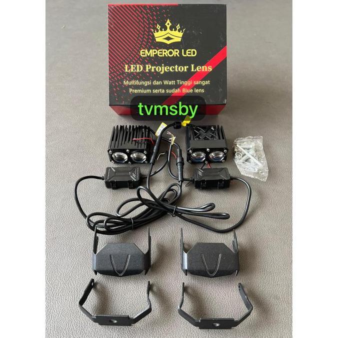 HARGA DISC - Lampu LED Projector Mini Laser 2T Demon RED Emperor