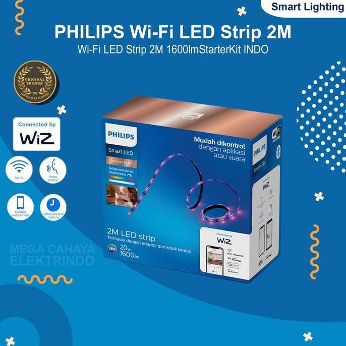 BEBAS ONGKIR - PHILIPS WiFi RGB LED Strip 2M