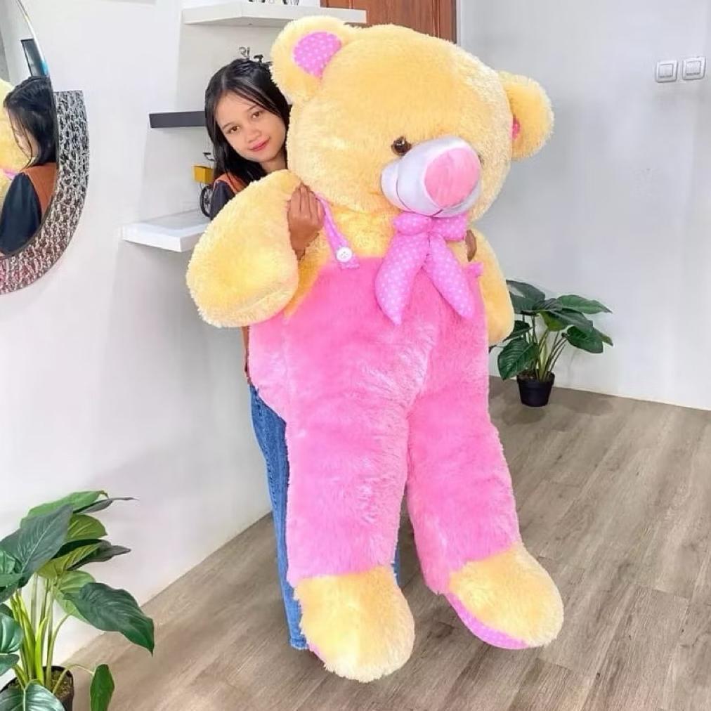 Bergaransi Boneka Beruang Panda Jumbo Besar 1.2 Meter Dan Boba Jumbo Led Lampu Label Sni