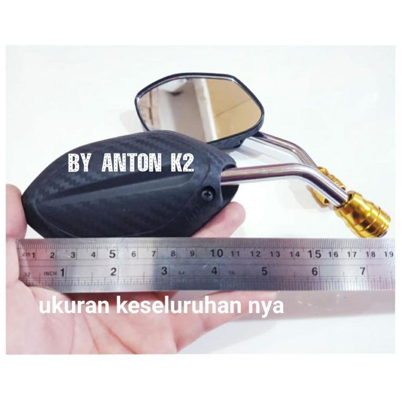 KACA SPION CARBON/KARBON TWO TONE VARIASI MOTOR VEGA R/VEGA ZR/FIZR/FORCE/JUPITER Z/JUPITER MX DLL