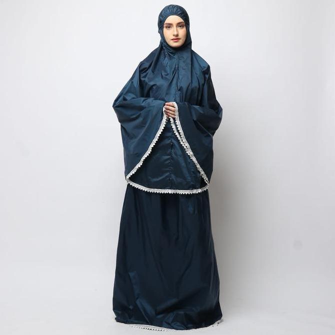 Murah DS Modest Mukena Travel Premium Waterproof Pouch Mini - Jasmine Atasan Bawahan Non COD