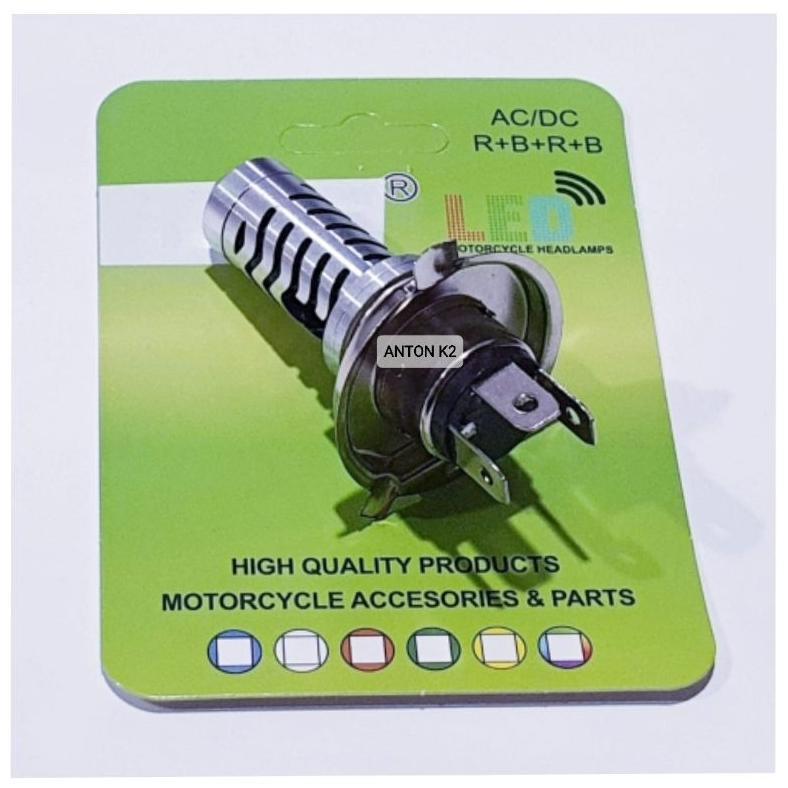 LAMPU LED DEPAN UTAMA NYALA KUNING+PUTIH MOTOR NINJA/CB/CB 150/BYSON/VIXION/VERZA/CBR/XABRE/TIGER/GL