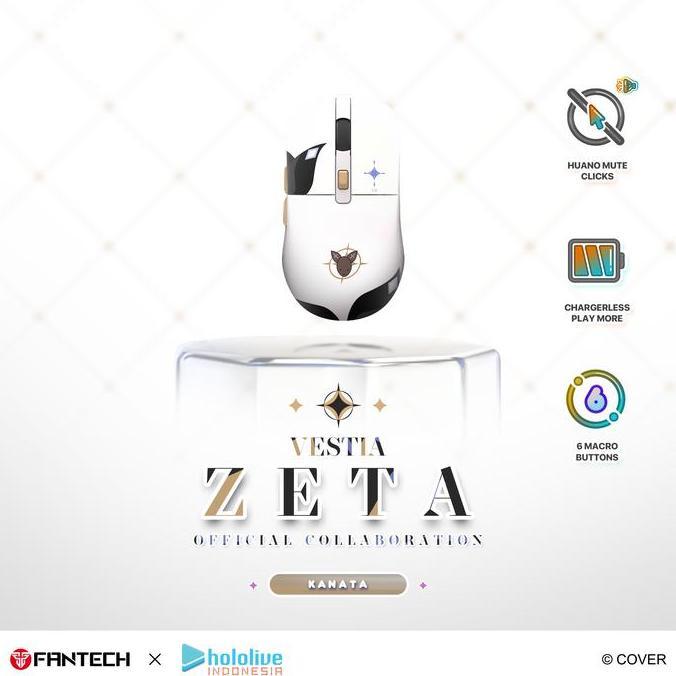 Fantech x Vestia Zeta Holo Exclusive Limited Edition Mouse Gaming Wireless Kanata WG9