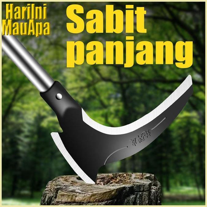 40/50/60cm Sabit Pertanian Multifungsi Alat Panen Padi, Pemangkas Rumput & Berkebun Sabit Kecil sabi