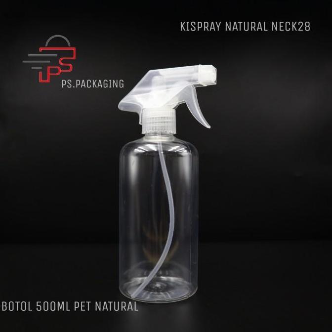 Botol Plastik Spray 500ml Natural / Kispray 500ml /Botol 500ml