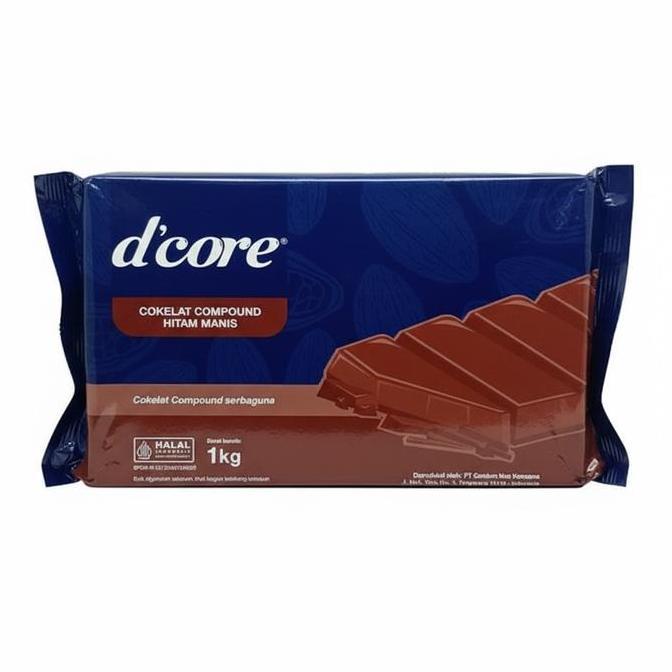 d'core Dark Chocolate Compound 1 Kg dcore Coklat Batang