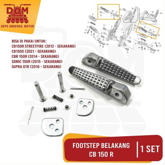 Promo Footstep Belakang CB 150R Diral (PSP) Fustep Step Barstep Pijakan Kaki Belakang Motor Motorcyc