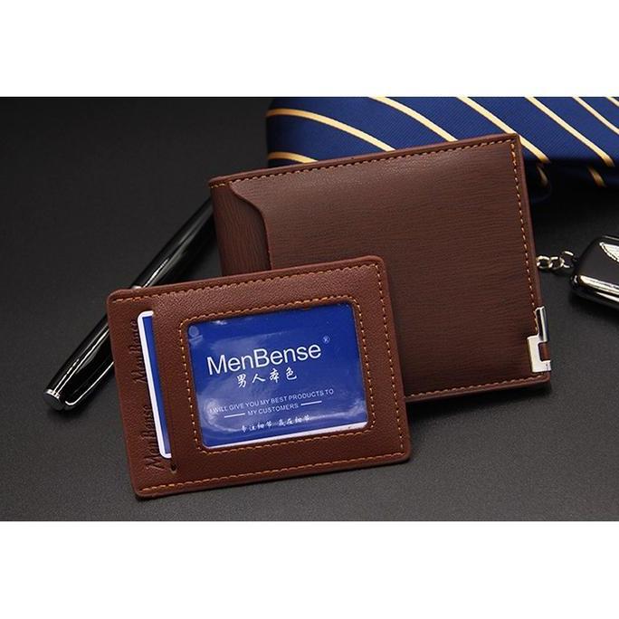 MB079 - Dompet Lipat Mini Kulit Kartu Uang Kertas Pria Wanita Membense Original Wallet Card Premium