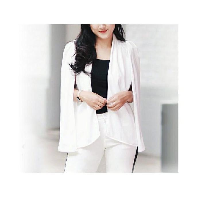 Blazer Cape scuba/blazer wanita L-XXL LA