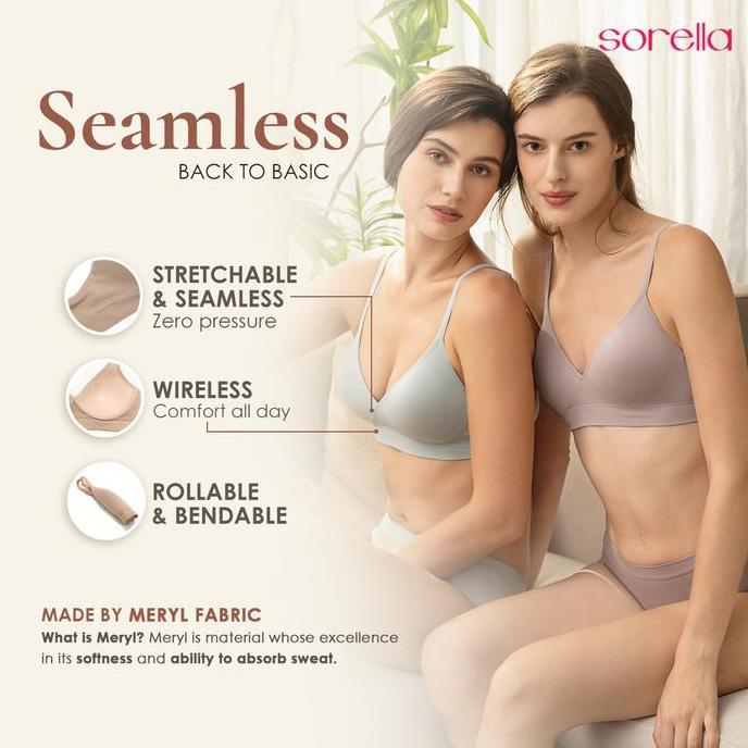 Wkwkwk- Sorella Seamless Bra S10-28525B - Black