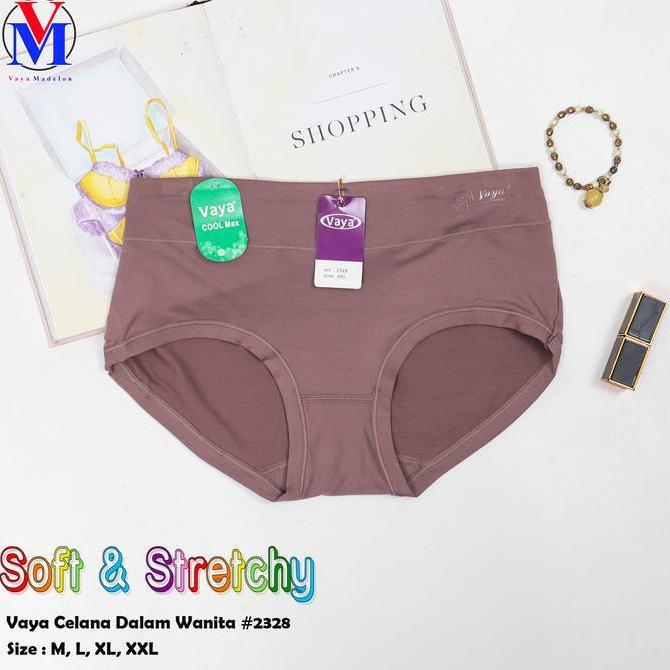 Wkwkwk- Vaya (6Pcs Warna Random) Celana Dalam Wanita Art 2328 ( Vaya Soft )