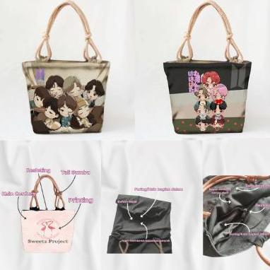 Bags- Tas Wanita Totebag Kanvas Bts Edition Tas Cewe Souvenir Suvenir Grosir