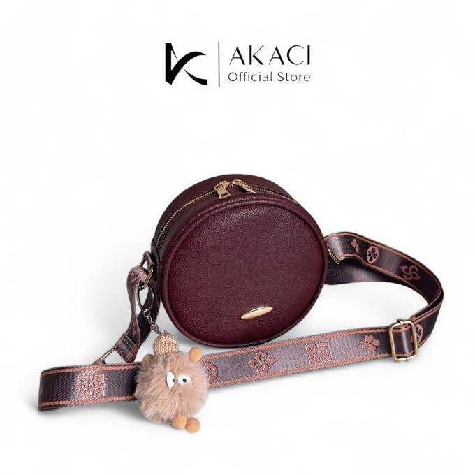 Bags- Tas Selempang Dan Bahu Bonny  Akaci 09-8525 Bahan Kulit Papirut 1 Ruang Tas Selempang Kecil Wa