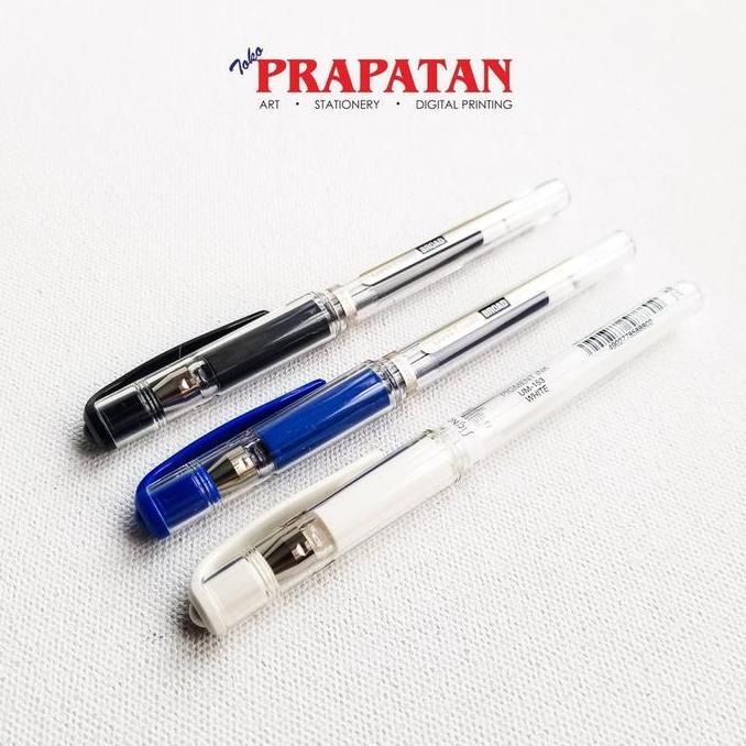 Bisa- Uni Ball Gel Ink Roller Pen Signo Um-153 White/Black/Blue/Refill