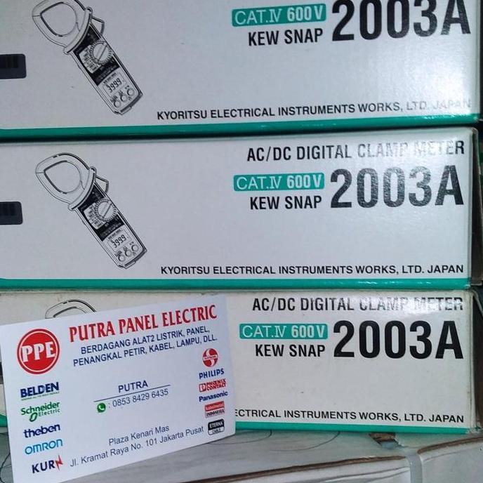 Grosir Kyoritsu 2003A Digital Clampmeter Testers Kyoritsu 2003A Ac-Dc