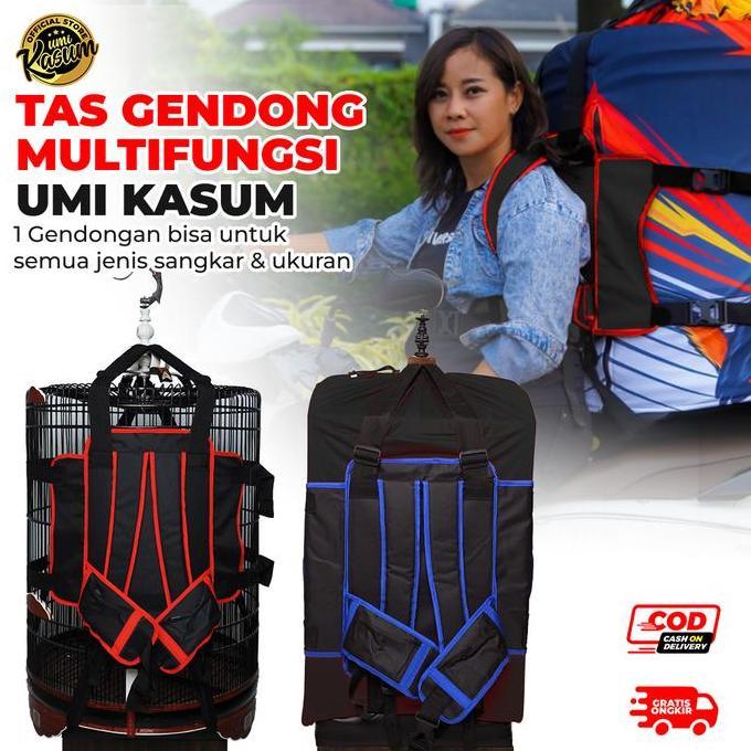 Kicaudor- Tas Gendong Sangkar Burung Murai Lovebird Kotak Multifungsi Umi Kasum | Tg