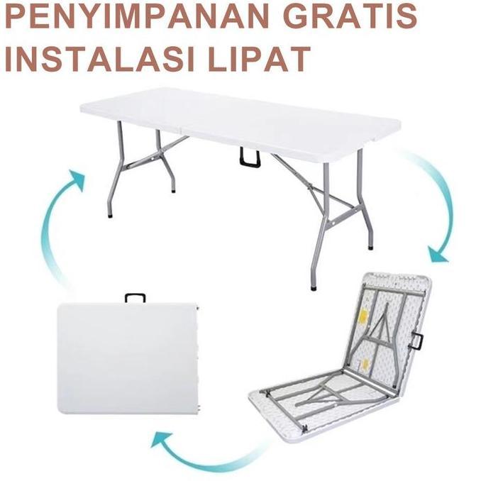 Gamex- WthbMeja Lipat Portable1.2/1.5/1.8M Meja Lipat Outdoor Laptop Meja Lipat Portable Serbaguna M