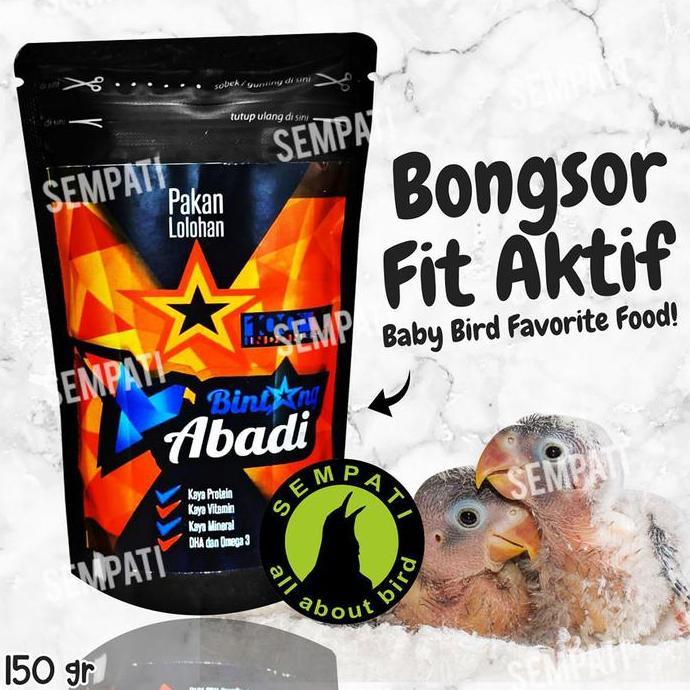 Kicaudor- Sempati Bintang Abadi 150Gr Pakan Lolohan Piyik Burung Lovebird Bubur Loloh Anakan Piyik B