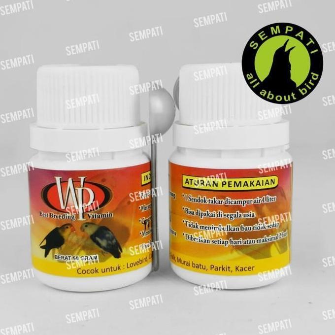 Kicaudor- Wp Vit Best Breeding Vitamin Obat Ternak Burung Lovebird 50 Gr Vitwpm