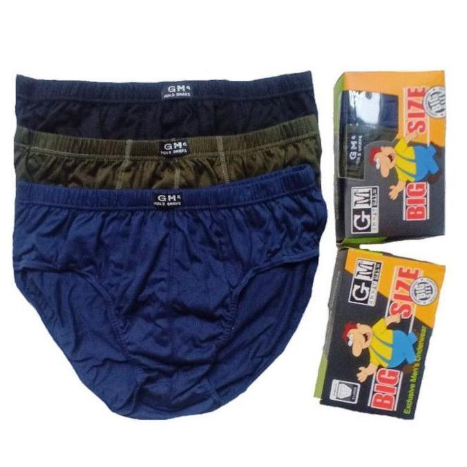 Gentle- Promo Isi 3 Pcs Cd Pria Big Size Gm 41012 Xxl-Xxxxl