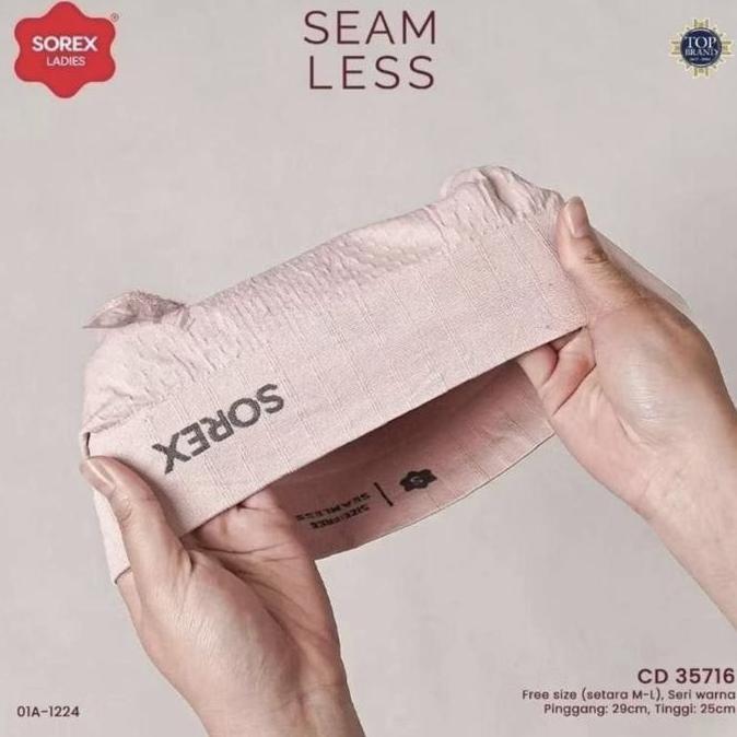 Nyaman- Sorex - Cd/Celana Dalam Wanita Dewasa Sorex 35716  Cd Sorex Rajut High Waist Semi Korset Lem