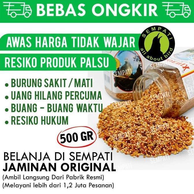 Kicaudor- Pakan Harian Burung Perkutut Phoenix Godem Ketan Hitam Toples Pkplt