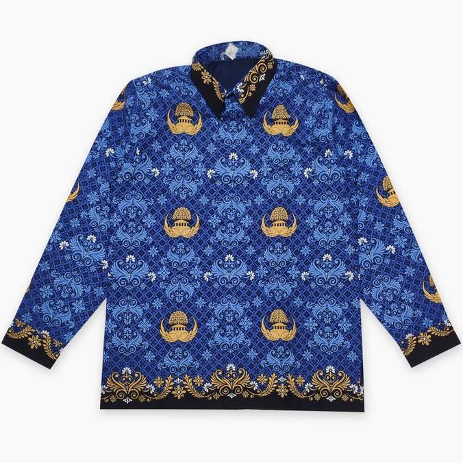 Kemeja seragam batik KORPRI pria terbaru bahan katun 40 S lapis furing M L XL XXL 3L 4L 5L 6L 7L  9L