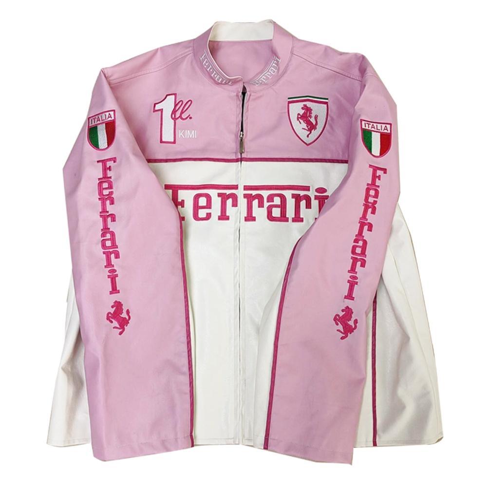 LIMITED [Ready Stock]Jaket Racing Bordir Retro Sport Ferrari F1 Red Bull Unisex Varsity Baseball Bom